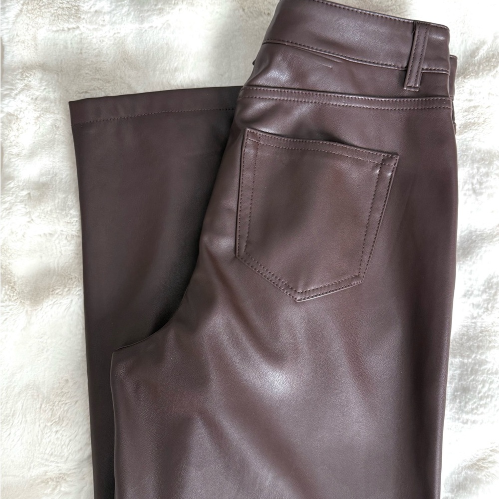 Joe Fresh Brown Leather Pants